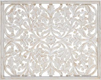 Giner&Colomer Cabecero de mdf 100 cm estilo &eacute;tnico tallado