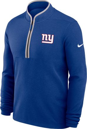 Nike New York Giants Logo Victory Nike Mens Dri-FIT NFL 1/2-Zip Long-Sleeve Top in Blue | 03430CRE8I-R48