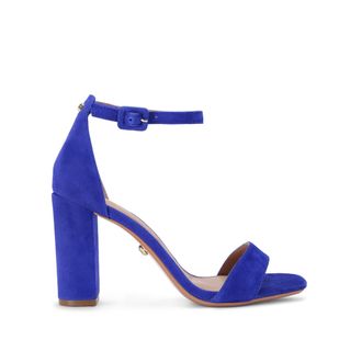 Carvela Womens Suede Regatta Heel Sandals - Blue - Size UK 6