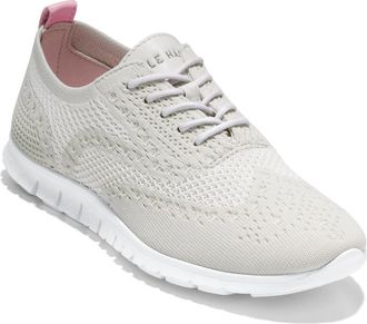 Cole Haan ZERØGRAND Stitchlite Wingtip Oxford Sneaker in Oyster Mus at Nordstrom Rack, Size 10.5