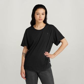 G-Star Rolled Up Sleeve Boyfriend Top - Zwart - Dames