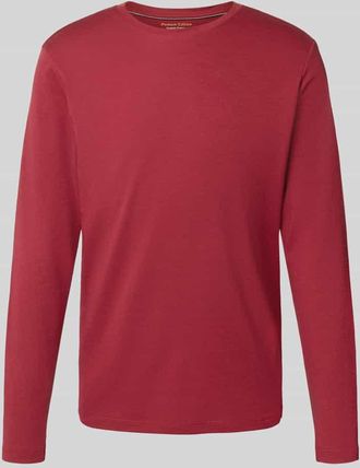 Christian Berg Longsleeve mit Rundhalsausschnitt in Dunkelrot, Größe XXL