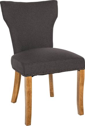 Clp Silla De Comedor Zadar En Tela Gris Oscuro Antiguo Claro