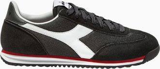 Diadora Mens Diadora Cross BLACK BELUGA BLUE Trainer - Size: 10