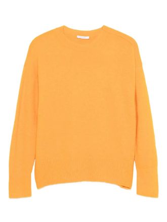 Patrizia Pepe crew-neck sweater - women - Fabric - II - Yellow