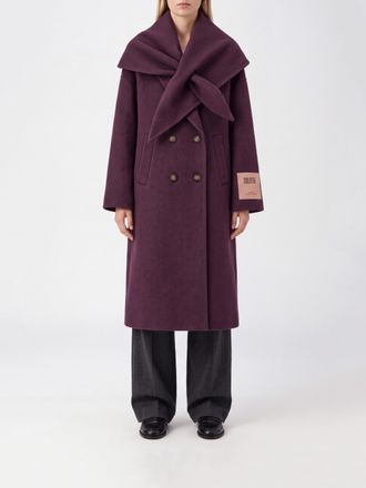 SOLOTRE Coat Woman color Burgundy