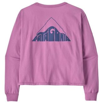 Patagonia L/S Driftways Easy Cut Organic T-Shirt Longsleeve f&uuml;r Damen | rosa
