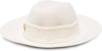 Borsalino Cappello con decorazione - Bianco