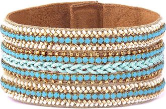 Deepa Gurnani Manny Beaded Bracelet in Turquoise at Nordstrom