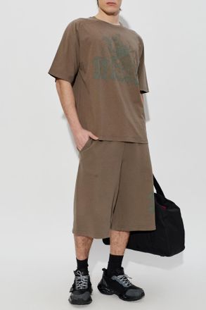 Diesel T-shirt T-JUSSI-A, Mens, Brown
