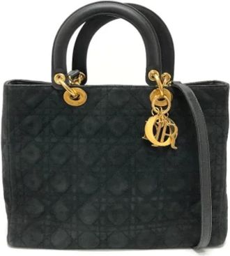 Dior Pre-owned Handbags, female, Black, Size: ONE SIZE Pre-owned Leather dior-bags