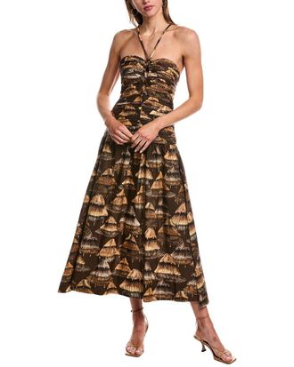 Farm Rio Ruched Maxi Dress