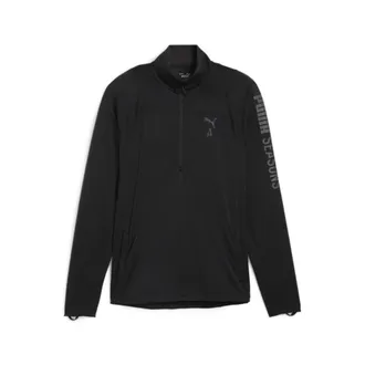 OEM Camiseta De Manga Larga Para Hombre Puma Seasons Ls 1/4 Zip Negra 52489101 R Xl