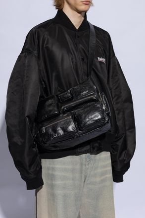 Balenciaga Superbusy Shoulder Bag, Mens, Black