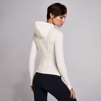MyProtein Chaqueta h&iacute;brida SculptForm para mujer de MP - Pearl - XS
