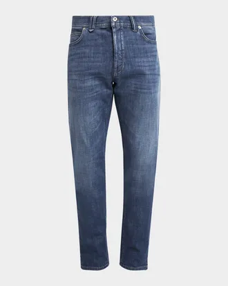 Brioni Men & apos;s Light Wash Straight-Leg Jeans