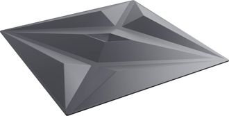 vidaXL Paneles De Pared 12 Uds. 50 X 50 Cm Gris Estrella Espuma Xps Vidaxl