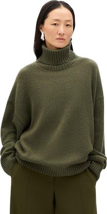 Another Tomorrow Oversized Luxe Turtleneck in Moss at Nordstrom, Size X-Small It