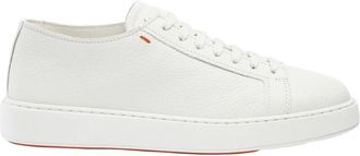 Santoni Heren Fiets Sneaker - Heren - Sneakers - Wit - 47 EU - Schoenen