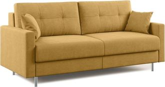 Divani.Store Megan Sof&aacute; Convertible En Microfibra Extra&iacute;ble 168 Cm (mat. 120x197) Amarillo