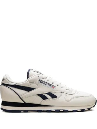 Reebok Classic Leather 1983 Vintage White/Navy sneakers - unisex - Fabric/Nylon/Polyethylene vinyl acetate (PEVA)/Rubber/Calf Leather - 11