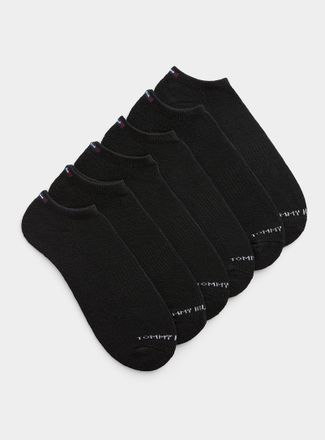 Tommy Hilfiger Mens Mini-logo solid socks 6-pack