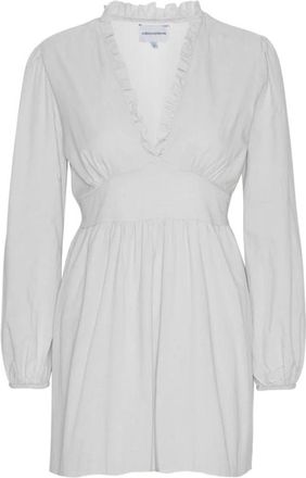 Americandreams Umi Short Solid Cotton Dress - Dames - Korte kleedjes - Wit - M - Katoen - Kleedjes