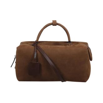 Max Mara Holdalllsuede Tas - Dames - Handtassen - Bruin - ONE Size - Leer - Tassen