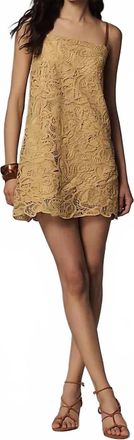 Line & Dot Tansy Tunic Mini Dress In Dijon