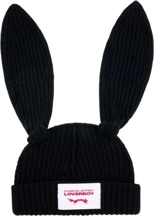 Charles Jeffrey Loverboy LOVERBOY by Charles Jeffrey, Beanies, unisex, Black, Size: ONE SIZE Chunky Rabbit Beanie