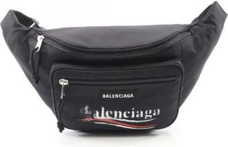 Balenciaga Pre-owned Belt Bags, male, Black, Size: ONE SIZE Pre-owned Nylon balenciaga-bags