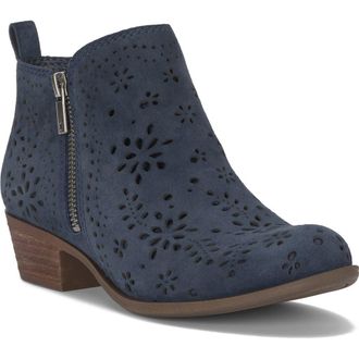 Lucky Brand Basel Bootie in Navy Blazer Torsue at Nordstrom, Size 7.5