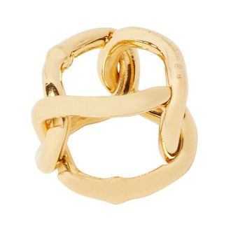 Bottega Veneta Chain Link Ring - female - Bottega Veneta - Rings - Yellow - 54 MM - Accessories