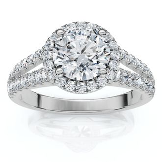 Pompeii3 1 1/5Ct Divine Diamond Engagement Ring 14k Gold or Platinum Lab Grown