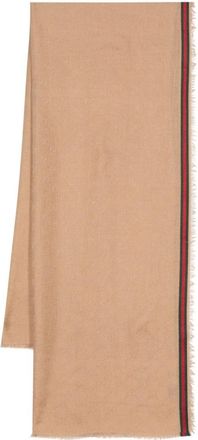 Gucci GG scarf - unisex - Silk/Cotton - One Size - Neutrals