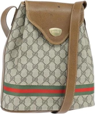 Gucci Pre-owned Cross Body Bags, female, Beige, Size: ONE SIZE Pre-owned Vintage Cross Body Bag