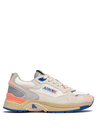 Autry Layered Mesh and Suede Sneakers with Chunky Sole