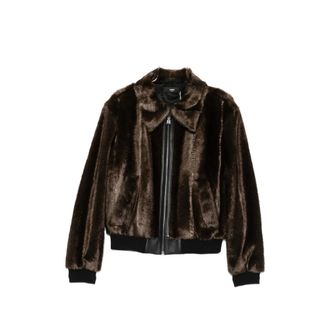 Amiri Faux-fur Panelled Jacket