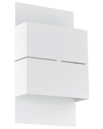 Eglo Eglo Kibea 2 Light Integrated Led Outdoor Wall Light With White Finish