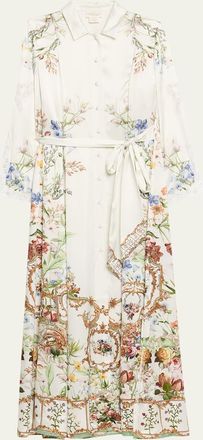 Camilla Dressing Room Drama Printed Trench Shirtdress