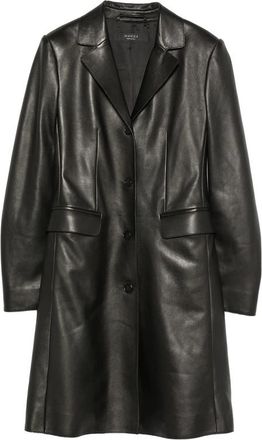 Gucci Leather Single-breasted Coat