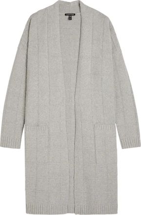 Eileen Fisher Cardigan lungo con tasche applicate - Grigio