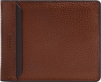Fossil Mens Huntington Leather Bifold with Flip ID