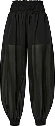 Pinko Bore Pantalone Voile Viscosa - Dames - Broeken - Zwart - XS - Katoen - Broeken