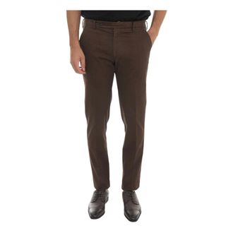 Berwick 1707 Chinos, male, Brown, Size: 3XL Slim Fit Trouser for Men