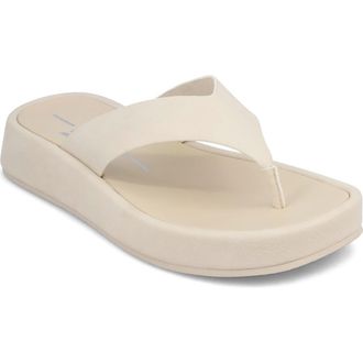 Mia Pamelia Wedge Sandal in Ecru at Nordstrom, Size 9.5