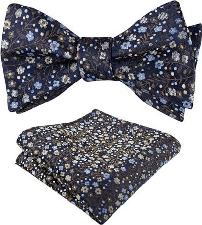 Cravate à Pois Et Mouchoir De Poche Alizeal - Ensemble Formel Homme - Polyester - Lavable Machine - Plusieurs Coloris