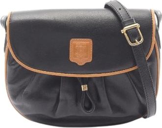 Celine Pre-owned Cross Body Bags, female, Black, Size: ONE SIZE Pre-owned Leather Shoulder Bag