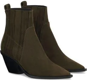 AGL Roberta Beat Pointed Toe Chelsea Boot in Forest at Nordstrom Rack, Size 6.5Us / 36.5Eu