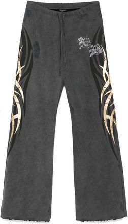Balenciaga Pantaloni sportivi con strass - Grigio
